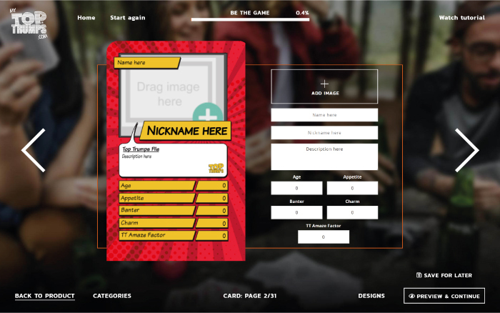 My Top Trumps Editor