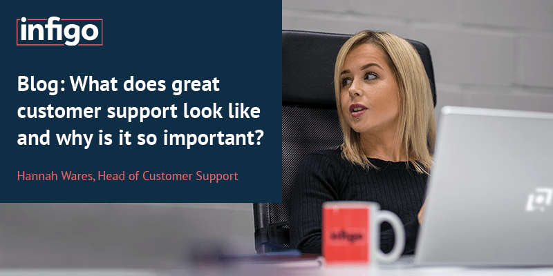 Hannah Wares working with team