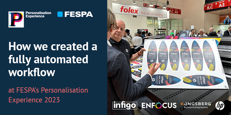 Infigo Fully Automated Workflow at FESPA 2023