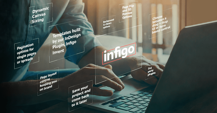 Infigo Benefits Hovering Above Laptop