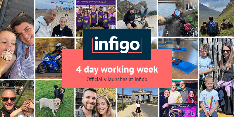 Infigo Official 4 Day Working Week Announcement Banner