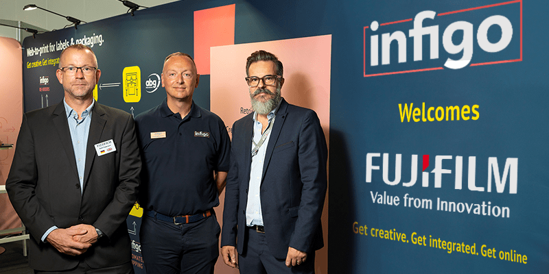 Paul Bromley of Infigo with Ralf Petersen of FujiFilm Europe