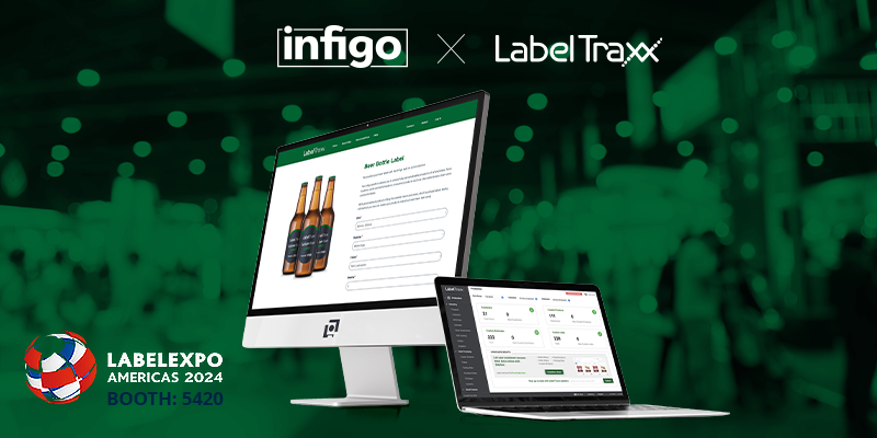 LabelTraxx Product Page on Desktop and Laptop at LabelExpo Americas 2024