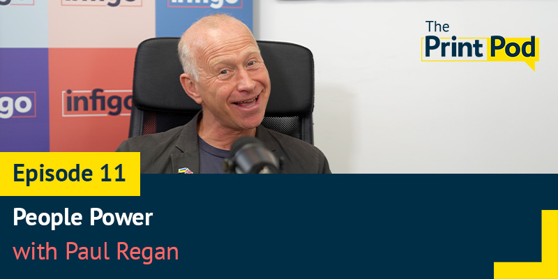 Paul Regan happy during The PrintPod Podcast