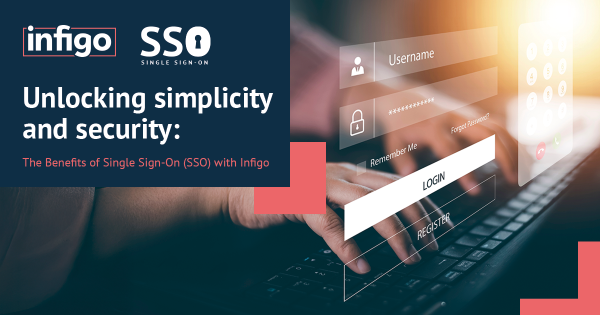 Person filling out log-in details on hovering UI panels