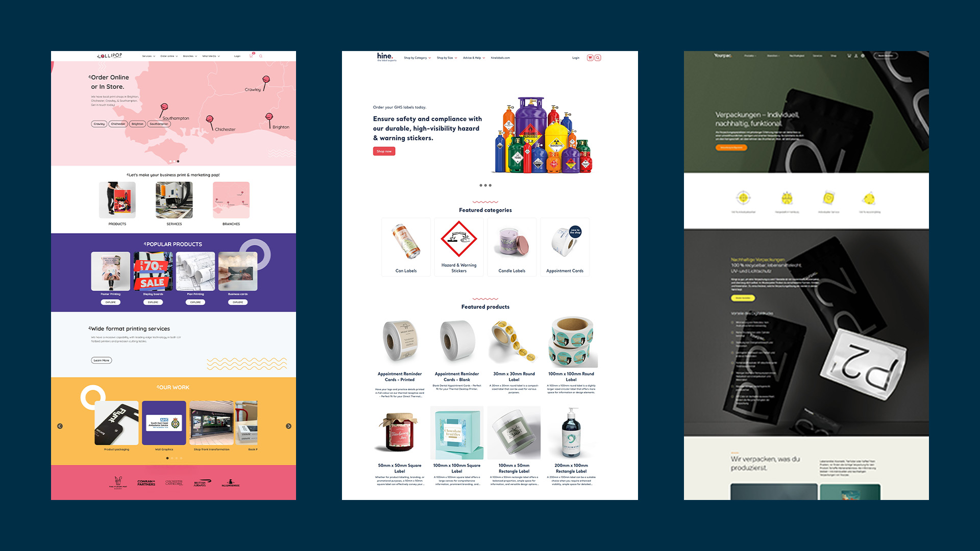 Infigo Powered Storefront Designs