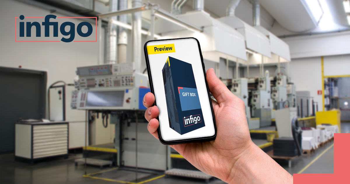 Product Preview infront of Large Printer