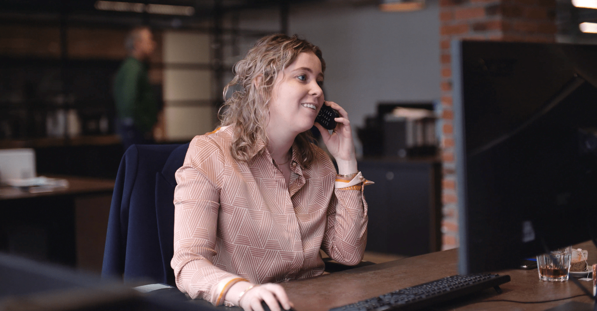 Control Media Employee with Phone